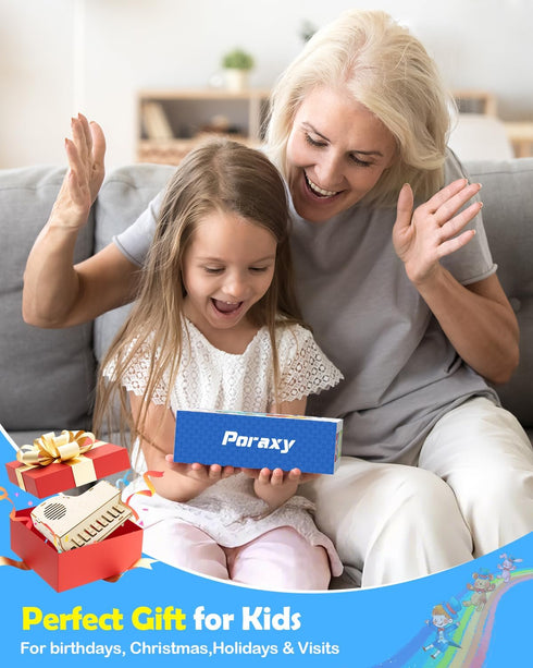 8-12, 3D 8 9 10 11 13 14 15 16, 12-14 Poraxy STEM Toys for Girls Age Playable Piano,Wooden Puzzles Craft Kits for Girls