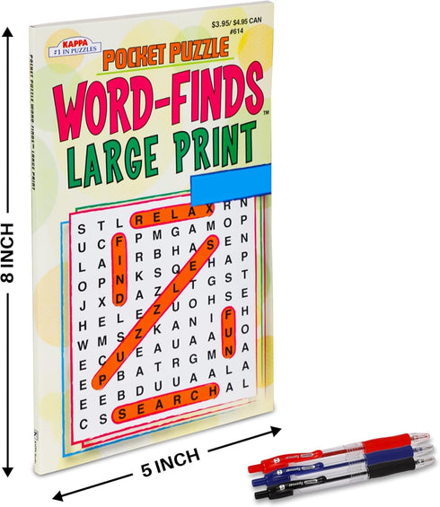 17-Pack Sudoku Puzzles for Adults, Large WordSearch Puzzle for Seniors, Brain Stimulation Activity Books (Variety Pack