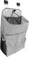 TOYANDONA Crib Hanging Bag Diaper Storage Organizer Gray Multifunctional Cradle Storage Caddy