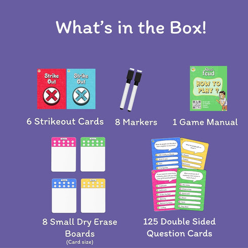 Desi Feud Board Game | Ultimate Survey Gameshow | Fun for Friends & Family | Great for House Party, Gifting & Road