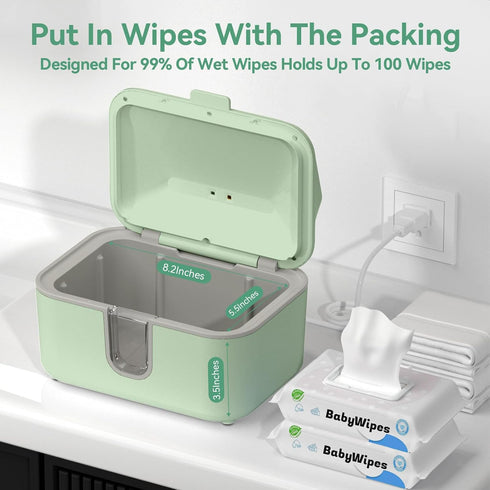 Babies,3 Chefhandy Baby Wipe Warmer, Wipe Warmer and Baby Wet Wipes Dispenser with UV Light Sanitizer,Baby Wipes Warmer