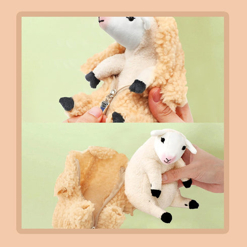 AGRIMONY Cute Shaved Sheep Plush Toys, Kawaii Lamb Gifts for Kids, Girls, Boys, and Teens