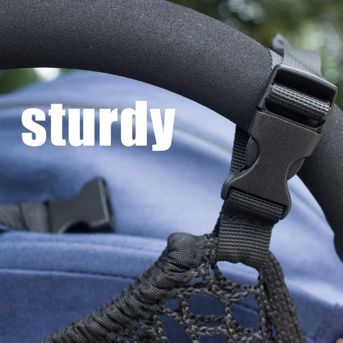 Stroller Organizer, Extra Storage Space for Diapers & Toys, Non-Slip Adjustable Straps for Parents