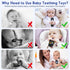 Teething Relief Toys for Babies 3-12 Months, Silicone Remote Control Teether Bath Toys for Newborn Infant Boy Girl
