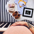 IHEIPYE Baby Sonogram Photo Frame, 1st Ultrasound Picture Frame, Gift for Expecting Parents, Silver Text