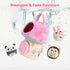 Playset 6 Interactive Plush Mushroom House with Stuffed Animal Toys Soft Sensory Toy for Babies & Toddlers, Montessori