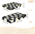 CZXW 52" 28" Black White Daisy Crib Sheets Fitted x Natural Cotton Soft & Breathable for Baby Crib Mattress