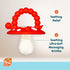 Set 3M+, RaZbaby Chompy & RaZ-Pear Teether BPA-Free Silicone Teething Toys for Babies Soothing Textures, Rattle Sound