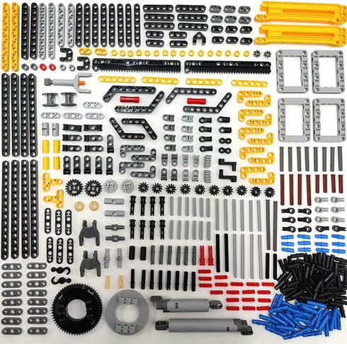 ZHX Technical Parts Beams Axles Connectors Bricks Sets - 457 Pieces for Technic Car MOC Building Block Toys