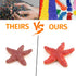 Starfish for Crafts, 4PCS 3 Inch Starfish Decor Ornaments for Kids and Toddler Sea Shells