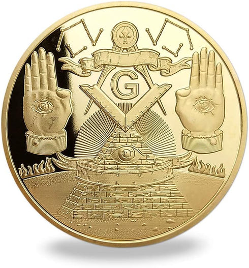 Masonic Coin Master Mason Freemason Lodge Family Map Working Tools