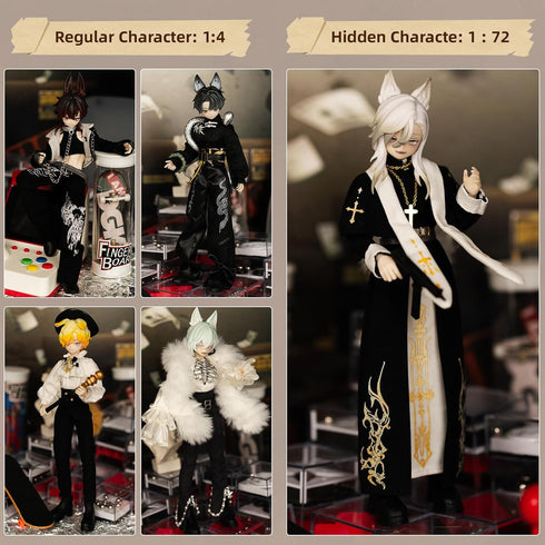 1/8 9" 15 BJD Dolls BJD Blind Box BJD Dolls Ball Jointed Doll Dress Up Dolls Collectible Figures Gift for Party
