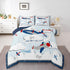 Set Set, Set 1 Erosebridal Helicopter Comforter Baby Nursery Toddler Bedding for Boys Airplane Twin Bed Comforter