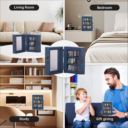 IAIHBBLY 60 Anxiety Bookshelf Mini Books with Pcs Mini Books for Anxiety BookshelfMiniature Dollhouse Books Assorted