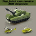 Playset, 12 4 3 3 4 5 6 Military Tank Toy Army Tank Toys with Pcs Army Men, Military Vehicles, Pull Back Fighter Jets
