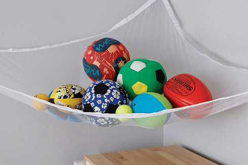 Plush Stuffed Animal Net Hammock - Extra Large Corner Organizer and Toy Holder for Kids Bedroom Storage