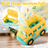 PLAY Yellow School Bus Toy for Toddlers with Figures and Driver | Lights/Music and One-Tap Music Off | Interactive Role
