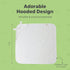 Snuggle Hooded Bamboo Baby Towel, Ultra-Soft Bamboo Viscose for Warmth and Quick Drying, Functional Bath-Time