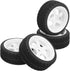 4Pcs 65mm RC Non-Slip Rubber Tires, Series Hub with Sponge Lining for WPL D12 1/10 Wheel Upgrade Accessories