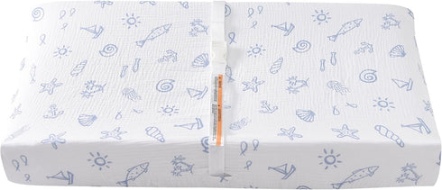 TADO MUSLIN 100% 360 2 Pack Changing Pad Cover for Baby Girls Boys - Organic Cotton Muslin Changing Pad Sheets