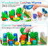 6 in 1 Wooden Montessori Toys for 1 Year Old - Whack-A-Mole Hammering Pounding Toy with Xylophone, Educational Gift