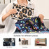 Jihqo Diaper Changing Pad Leopard Print Portable Diaper Mat with Built-in Pillow Travel Changing Station for Baby