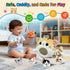 hittaty Set 6 Playset Cat Stuffed Animal House- Plush Kitten Toy with Soft Cats Interactive & Portable Plush House