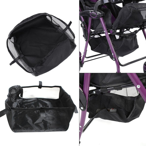 1Pc Baby Stroller Bottom Basket, Under Baby Stroller Storage Organizer, Oxford Fabric, Universal with Large Storage