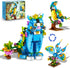 PLAXSOON Flower Cat Building Set, 3 in 1 Floral Parrot Butterfly Animal
