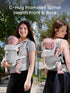 (7-44lbs), Cozy GROWNSY Baby Carrier Newborn to Toddler Ergonomic & Wraps Carrier with One-Click Buckle, Head Support