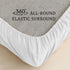 NookZuzu 3 Set,White Set 3-Piece Set Piece Toddler Sheet Basics Bed Sheet for Toddler,Microfiber Soft Breathable Crib