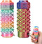 Deiviko 2Pcs Little Ouchies Fidget, Rotating Spiky Grippie Stim Keychain for Anxiety Relief,