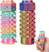 Deiviko 2Pcs Little Ouchies Fidget, Rotating Spiky Grippie Stim Keychain for Anxiety Relief,