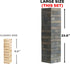 SPORT BEATS Gray Large Tower Game, Outdoor Games 54 Blocks Stacking Game with Carry Bag and Scoreboard