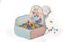 UTEX 3 in 1 Pop Up Kids Play Tent with Tunnel and Ball Pit, Indoor/Outdoor Playhouse, Orange Pink/Light Green