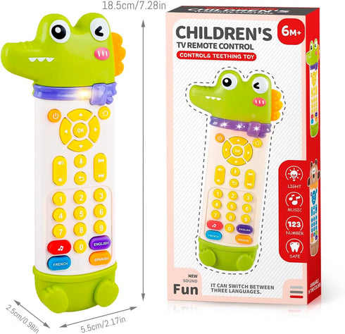 YLXHDO 18 Baby Remote Control Toy with Music and Light - On The Go Remote - Toddler Early Education Learning Toys