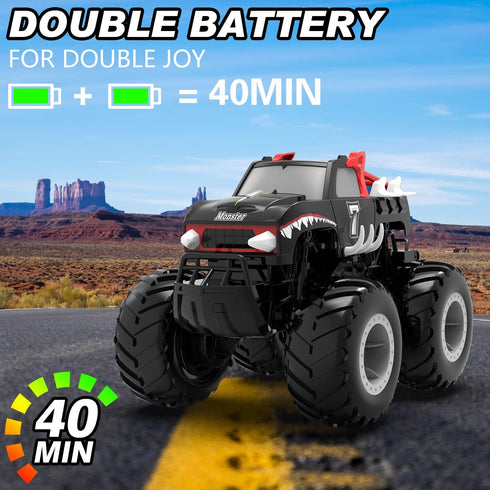 Amphibious Remote Control Car Toys for Boys, 2.4 GHz 1:16 All Terrain Off-Road RC Car, Kids Pool Toys