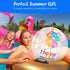 20" Clear Inflatable Beach Ball for Pool Birthday Party, Happy Birthday Decorations and Outdoor Fun Games