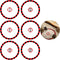 6 Pcs Objective Point Markers Round PVC Objective Marker Gaming Accessory, Miniature Not Included