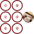 6 Pcs Objective Point Markers Round PVC Objective Marker Gaming Accessory, Miniature Not Included