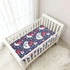 KICPOAY 4th 52x28 of July Independence Day Chicken Toddler Bed Crib Sheets Baby Crib Sheets Cover for Soft Mini Crib