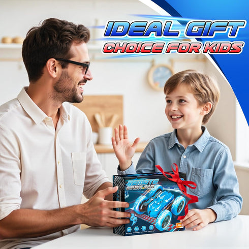 Excitobo 4 5 6 7 8 9 10 11 12 360Flip 4WD 4-12 Remote Control Car,RC Cars for Year Old Boy Double Sided Rechargeable