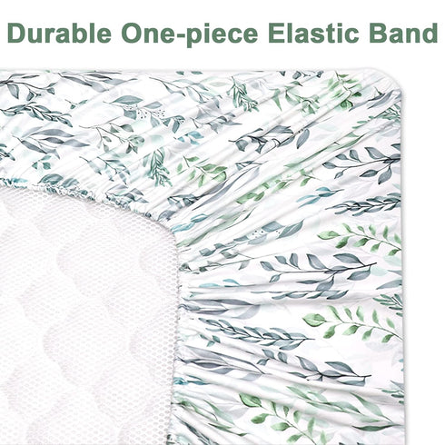 DILIMI Crib Sheet Fitted Crib Sheets for Baby Boys Girls, Ultra-Soft Baby Sheet Fits Standard Crib and Toddler