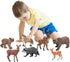 Forest Animals Figurines Toys - 10PCS Realistic Plastic Wild Woodland Animals Figures Playset - Birthday Gift