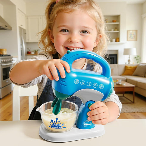 PEADUCK 3-in-1 Set 3-8 Play Kitchen Appliances for Kids, Pretend Play Toys with Blender, Mixers, Water Dispenser