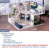 TuKIIE Miniature Dollhouse Kit with Furniture, 1:24 Scale, Dust Proof & Music Movement for Kids Teens Adults