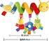 Car Seat & Stroller Toy_Infant Toys Baby Sensory Interaction Cartoon Toys with Ringing Bells_Hanging or Wrapping Around