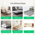 Size,Queen,King,Twin(Grey,43"x23.6") UPGOGO Folding Bed Rail for Toddlers,Baby Bed Rail Guard with Reinforced Anchor