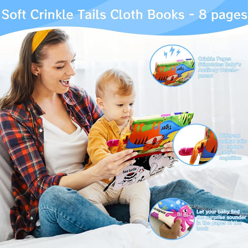 Autumety Tummy Tummy 0-3 0-6 6-12 Time Mirror Newborn Toys: Black and White Infant Time Toys Months Babies High