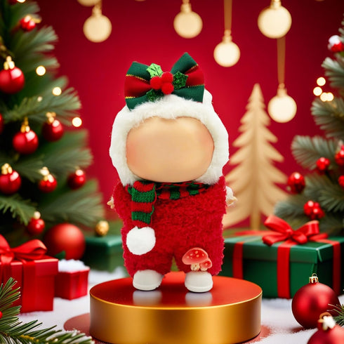 Cifudec Set 17cm Set Set 2) Christmas Clothes Outfit for Dolls(NO Doll) with Accessories Suit Cute Stylish Dress Up